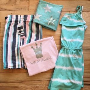 collection of girls clothes